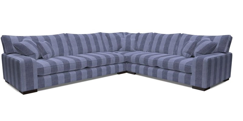 Richmond Large Corner Unit LHF in Two Tone Plain Biscuit