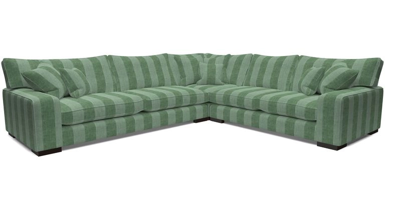 Richmond Large Corner Unit LHF in Two Tone Plain Biscuit