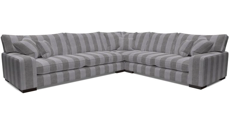 Richmond Large Corner Unit LHF in Two Tone Plain Biscuit