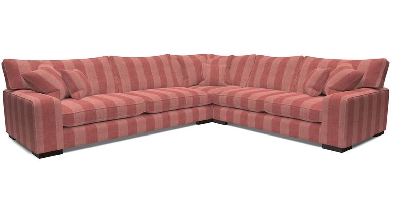 Richmond Large Corner Unit LHF in Two Tone Plain Biscuit