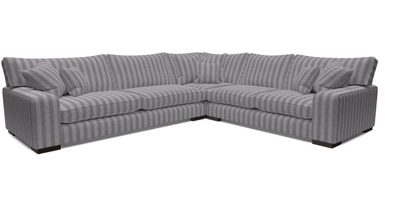 Richmond Large Corner Unit LHF in Two Tone Plain Biscuit