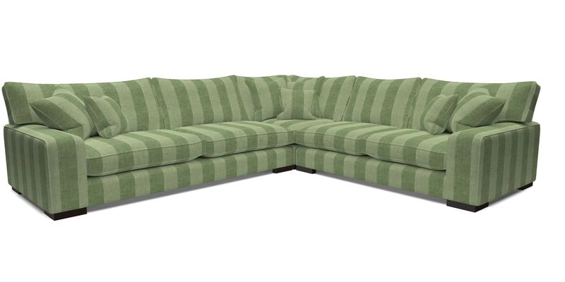 Richmond Large Corner Unit LHF in Two Tone Plain Biscuit