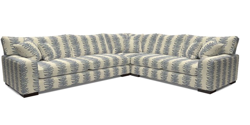 Richmond Large Corner Unit LHF in Two Tone Plain Biscuit