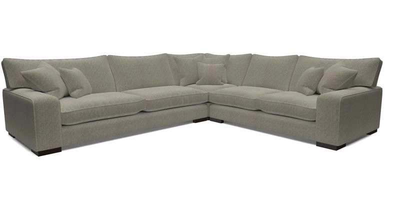 Richmond Large Corner Unit LHF in Two Tone Plain Biscuit