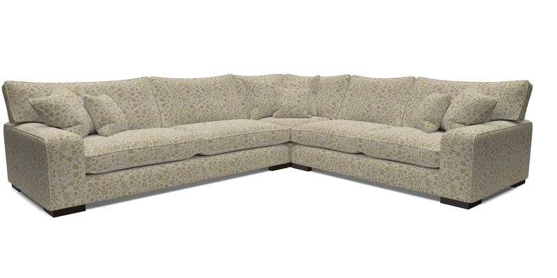 Richmond Large Corner Unit LHF in Two Tone Plain Biscuit