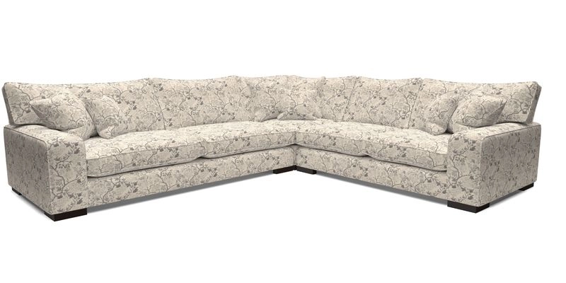 Richmond Large Corner Unit LHF in Two Tone Plain Biscuit