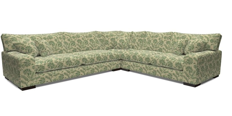 Richmond Large Corner Unit LHF in Two Tone Plain Biscuit