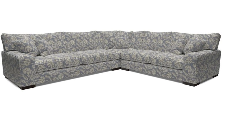 Richmond Large Corner Unit LHF in Two Tone Plain Biscuit