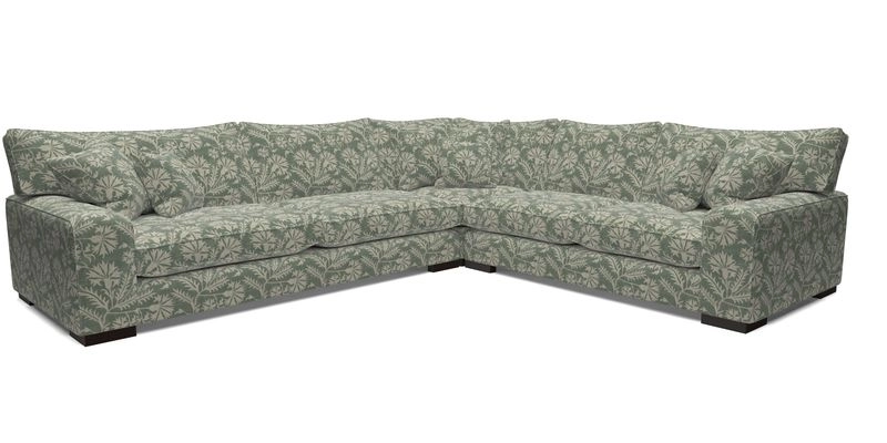 Richmond Large Corner Unit LHF in Two Tone Plain Biscuit