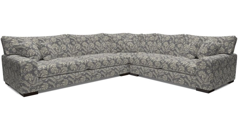 Richmond Large Corner Unit LHF in Two Tone Plain Biscuit