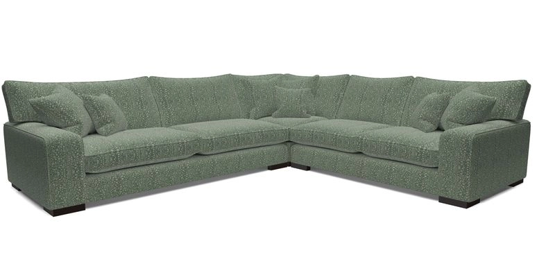 Richmond Large Corner Unit LHF in Two Tone Plain Biscuit