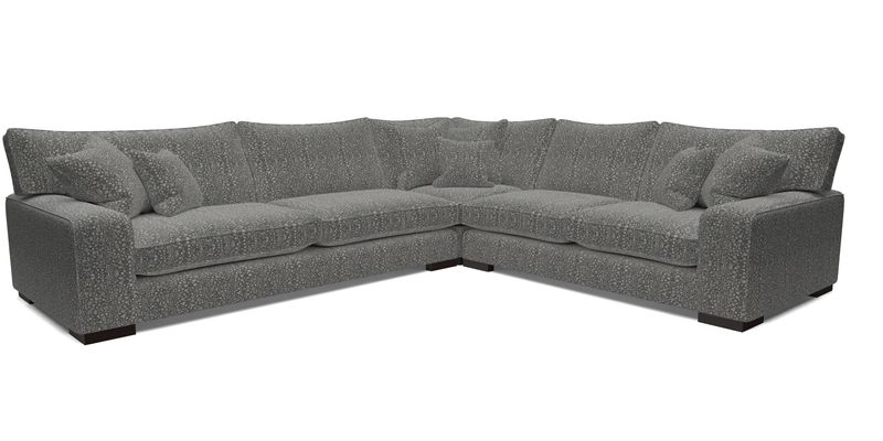 Richmond Large Corner Unit LHF in Two Tone Plain Biscuit