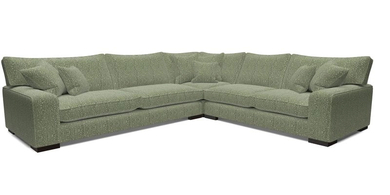 Richmond Large Corner Unit LHF in Two Tone Plain Biscuit