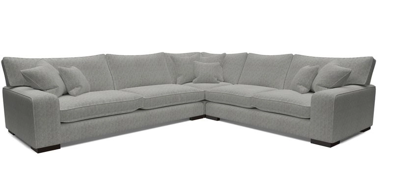 Richmond Large Corner Unit LHF in Two Tone Plain Biscuit