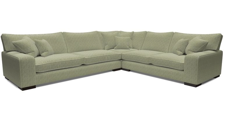 Richmond Large Corner Unit LHF in Two Tone Plain Biscuit