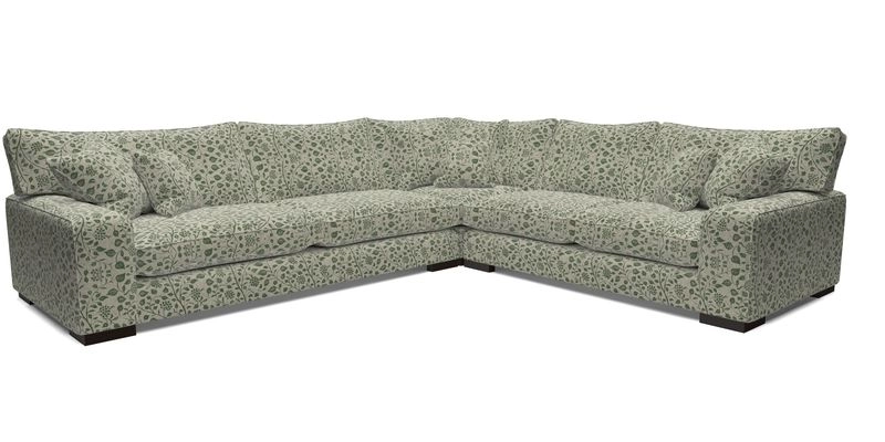 Richmond Large Corner Unit LHF in Two Tone Plain Biscuit