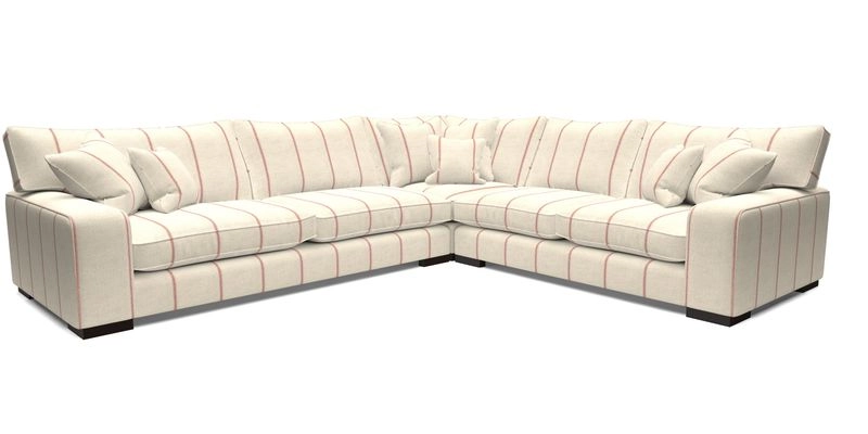 Richmond Large Corner Unit LHF in Two Tone Plain Biscuit
