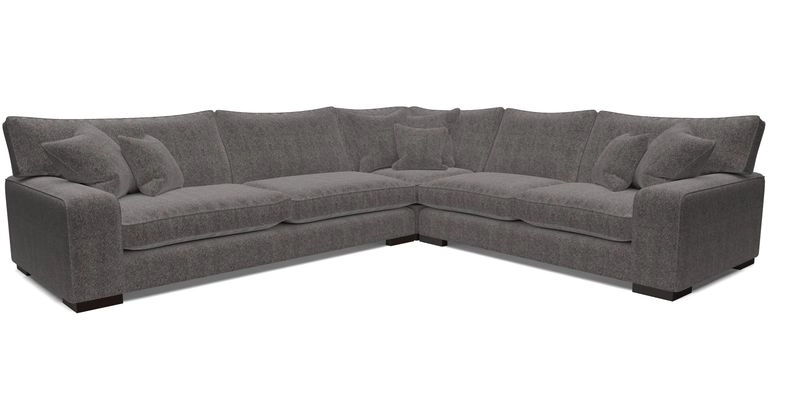 Richmond Large Corner Unit LHF in Two Tone Plain Biscuit