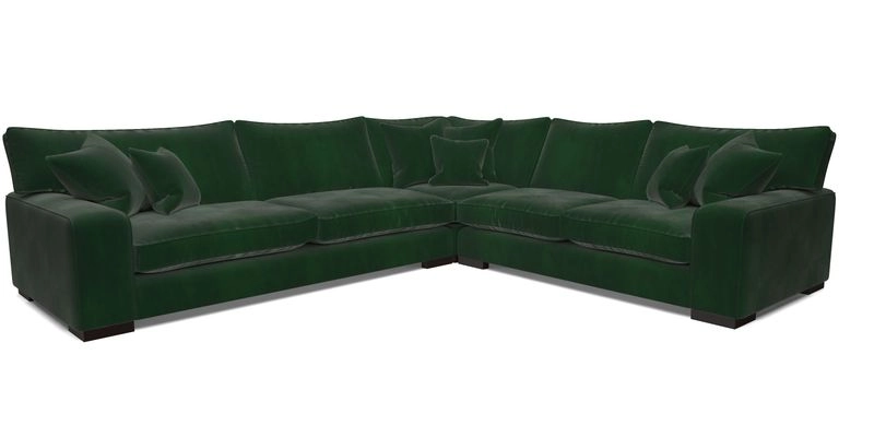 Richmond Large Corner Unit LHF in Two Tone Plain Biscuit