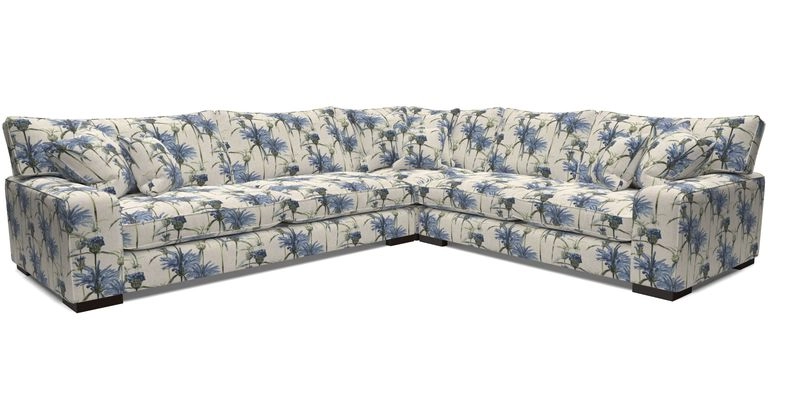 Richmond Large Corner Unit LHF in Two Tone Plain Biscuit