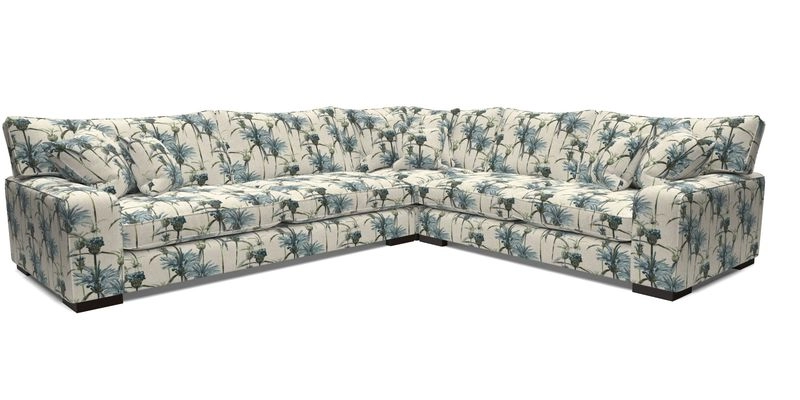 Richmond Large Corner Unit LHF in Two Tone Plain Biscuit