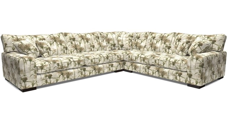 Richmond Large Corner Unit LHF in Two Tone Plain Biscuit