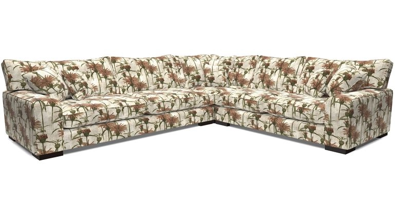 Richmond Large Corner Unit LHF in Two Tone Plain Biscuit