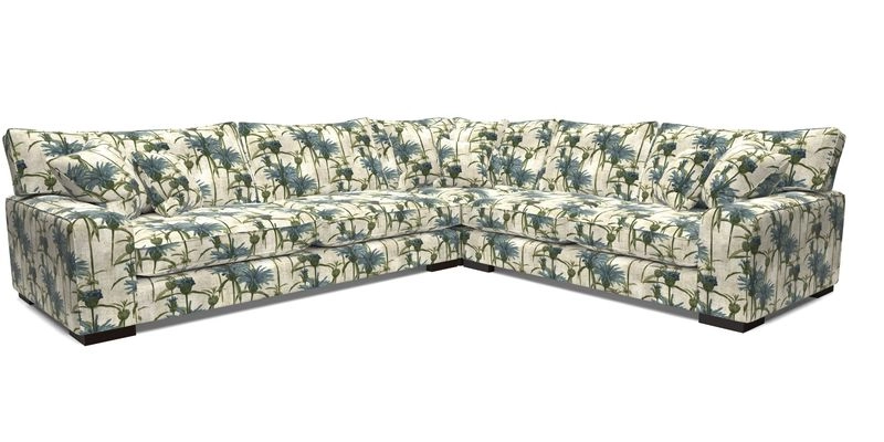 Richmond Large Corner Unit LHF in Two Tone Plain Biscuit