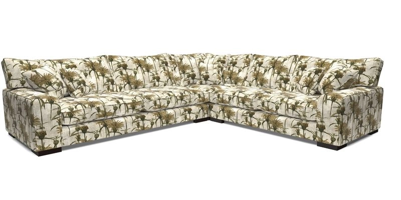 Richmond Large Corner Unit LHF in Two Tone Plain Biscuit