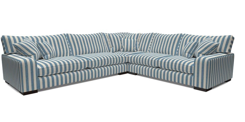 Richmond Large Corner Unit LHF in Two Tone Plain Biscuit