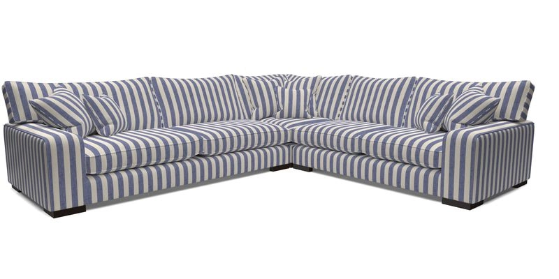 Richmond Large Corner Unit LHF in Two Tone Plain Biscuit