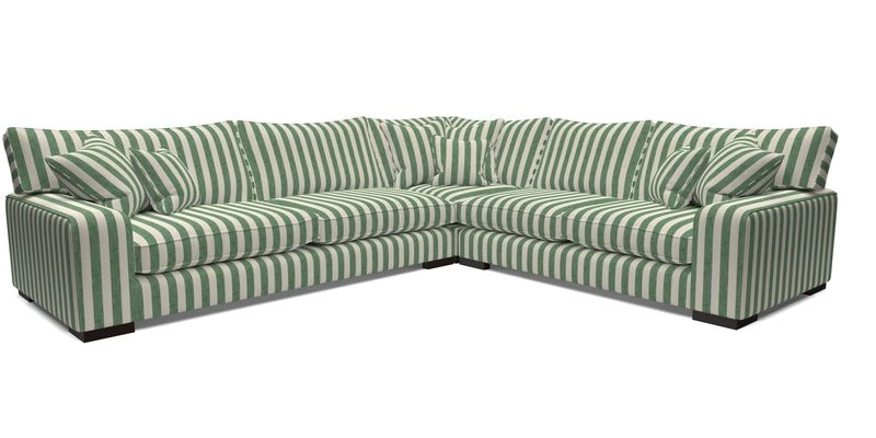 Richmond Large Corner Unit LHF in Two Tone Plain Biscuit