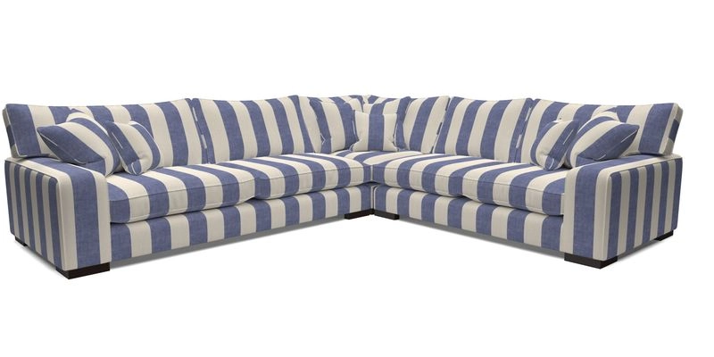 Richmond Large Corner Unit LHF in Two Tone Plain Biscuit