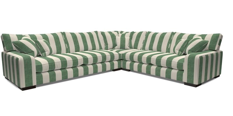 Richmond Large Corner Unit LHF in Two Tone Plain Biscuit