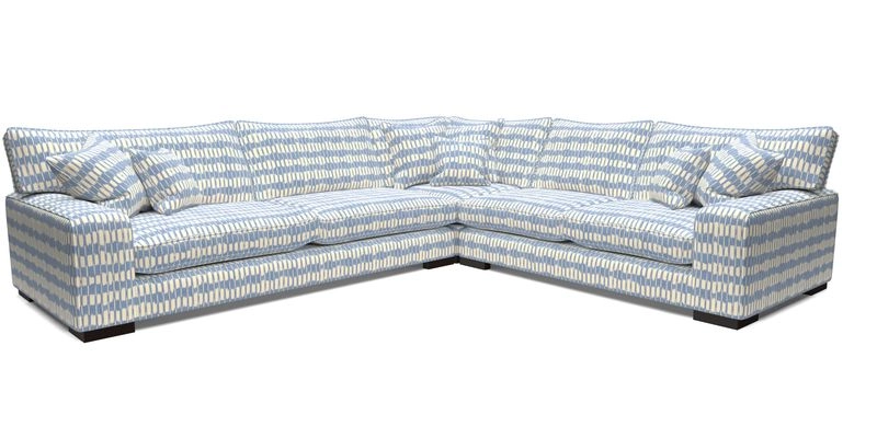 Richmond Large Corner Unit LHF in Two Tone Plain Biscuit