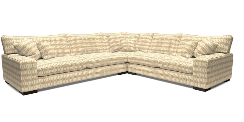 Richmond Large Corner Unit LHF in Two Tone Plain Biscuit