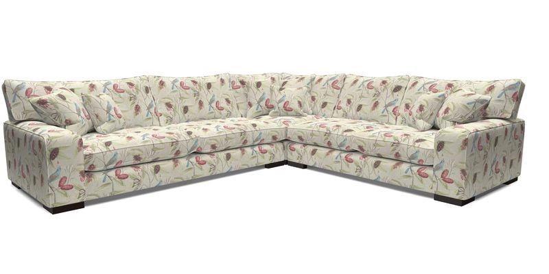 Richmond Large Corner Unit LHF in Two Tone Plain Biscuit