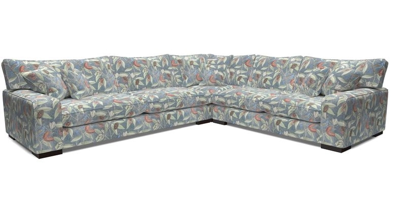 Richmond Large Corner Unit LHF in Two Tone Plain Biscuit