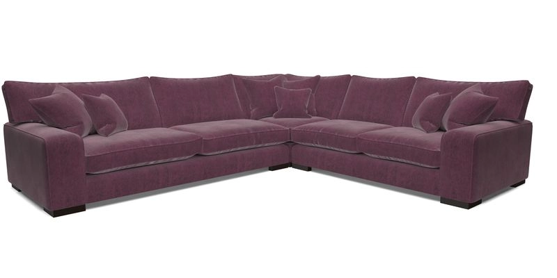 Richmond Large Corner Unit LHF in Two Tone Plain Biscuit