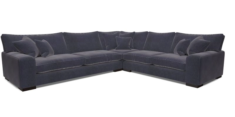 Richmond Large Corner Unit LHF in Two Tone Plain Biscuit