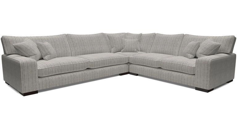 Richmond Large Corner Unit LHF in Two Tone Plain Biscuit