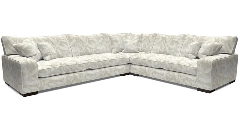 Richmond Large Corner Unit LHF in Two Tone Plain Biscuit