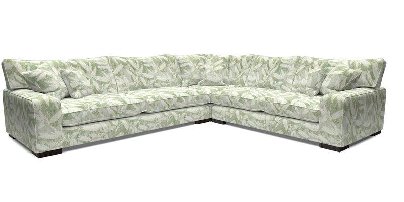 Richmond Large Corner Unit LHF in Two Tone Plain Biscuit