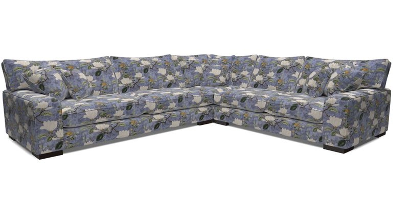 Richmond Large Corner Unit LHF in Two Tone Plain Biscuit