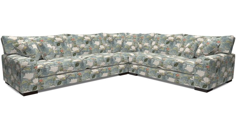 Richmond Large Corner Unit LHF in Two Tone Plain Biscuit