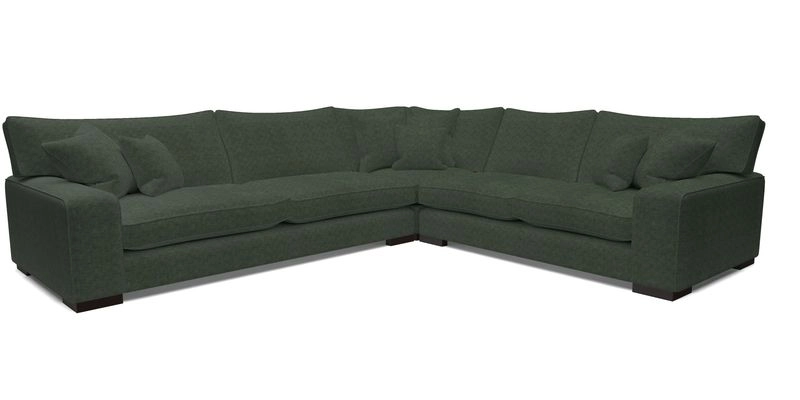 Richmond Large Corner Unit LHF in Two Tone Plain Biscuit