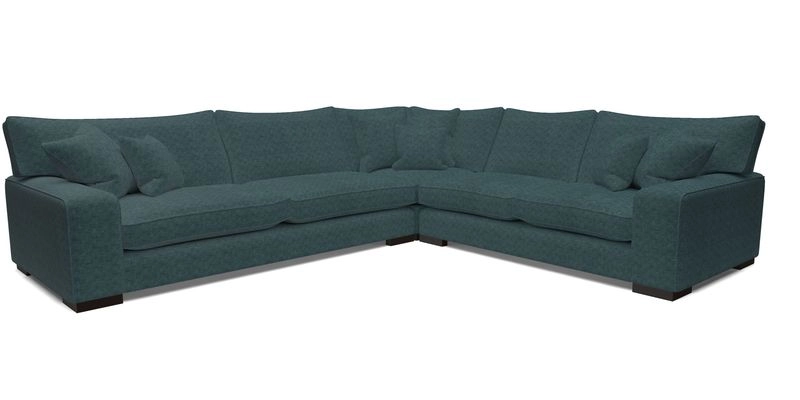 Richmond Large Corner Unit LHF in Two Tone Plain Biscuit