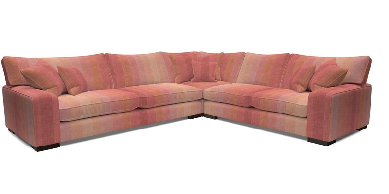 Richmond Large Corner Unit LHF in Two Tone Plain Biscuit