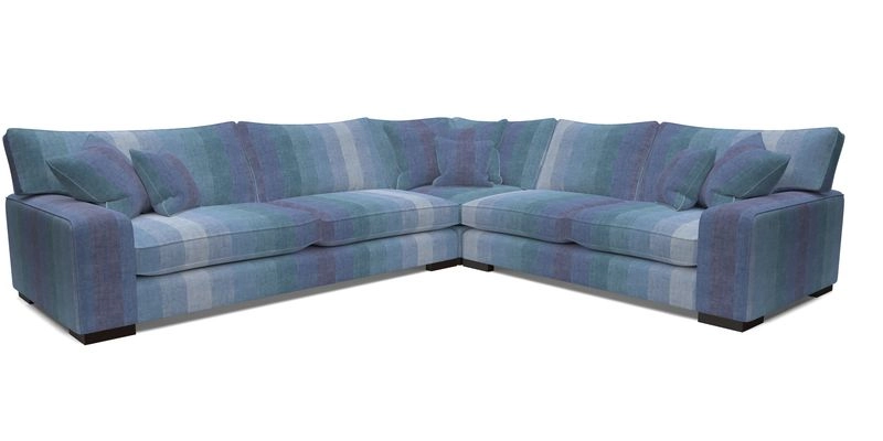 Richmond Large Corner Unit LHF in Two Tone Plain Biscuit