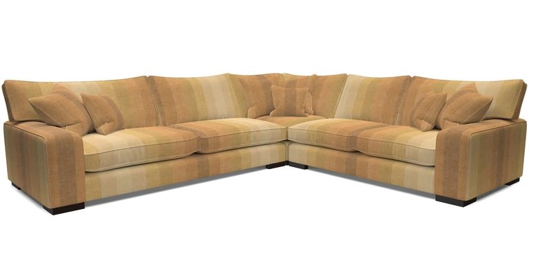 Richmond Large Corner Unit LHF in Two Tone Plain Biscuit